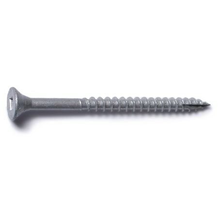 Midwest Fastener Deck Screw, #8 x 2-1/2 in, Steel, Flat Head, Square Drive, 20 PK 30644